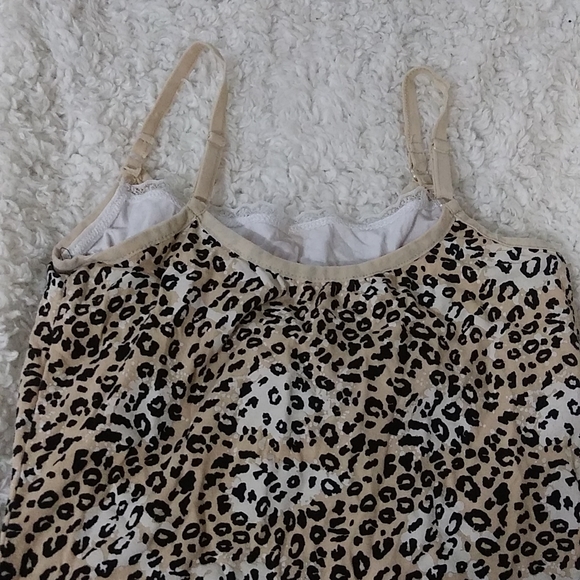 Energie Leopard Spaghetti Shirt Size M - Picture 6 of 9